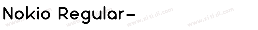 Nokio Regular字体转换